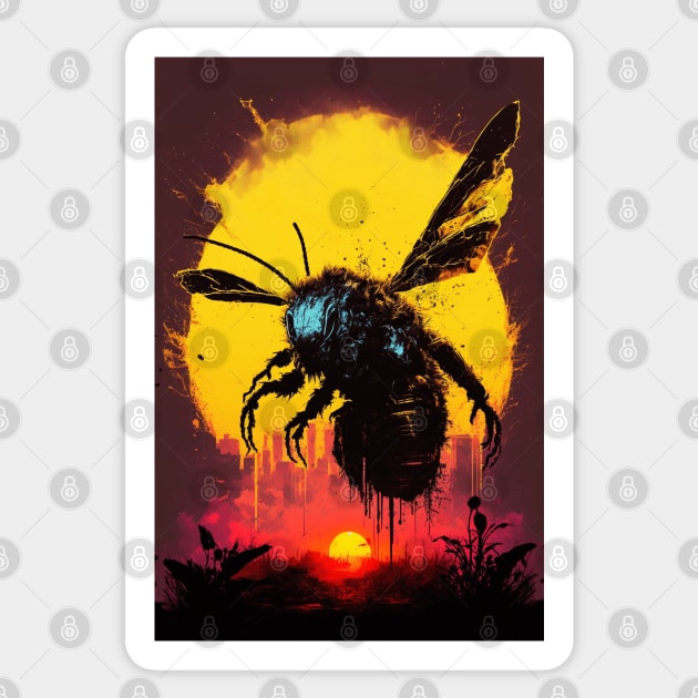 Mutated Bee Sticker by Nightarcade